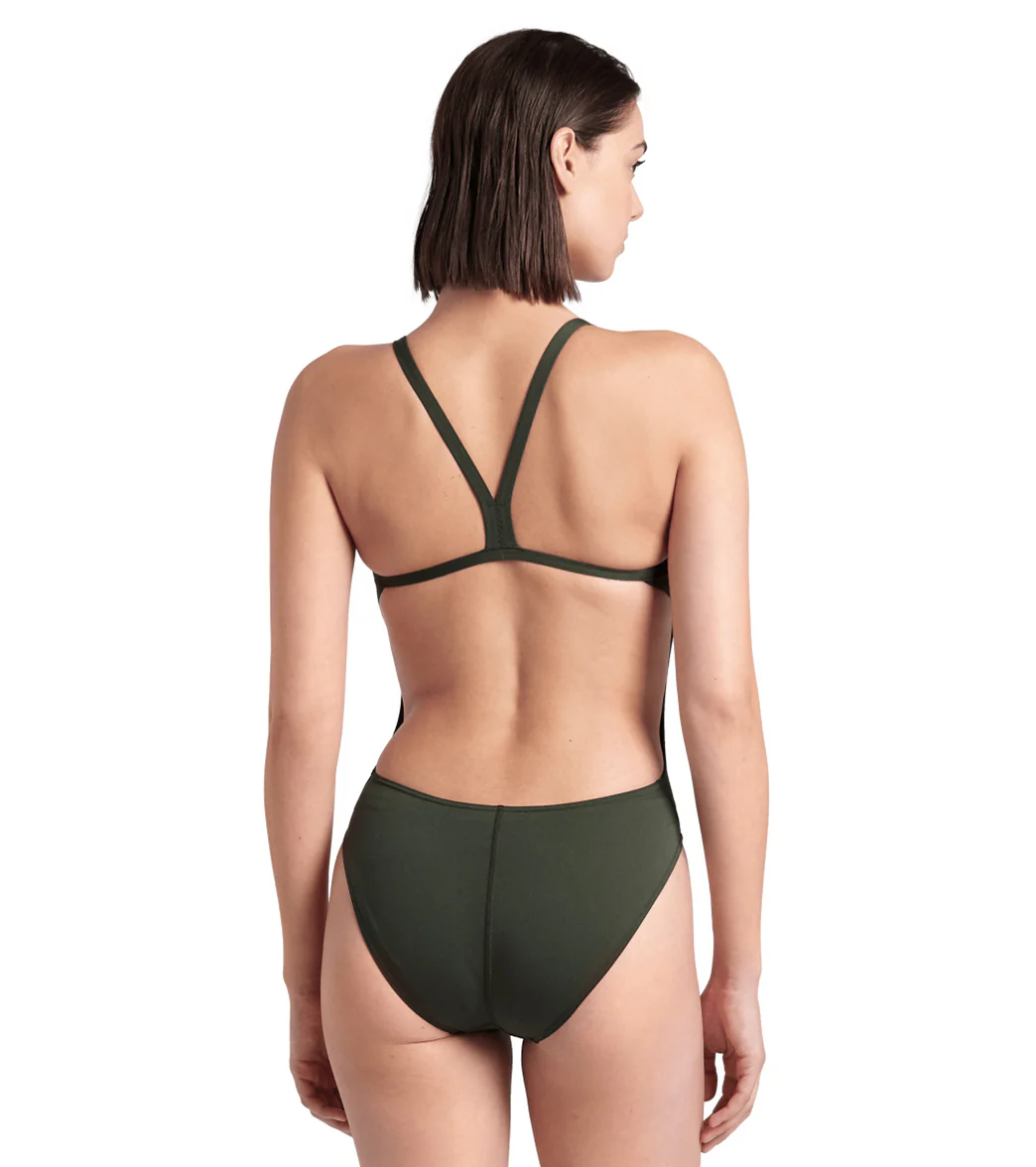 Arena Women's Solid Challenge Back One Piece Swimsuit - Image 90