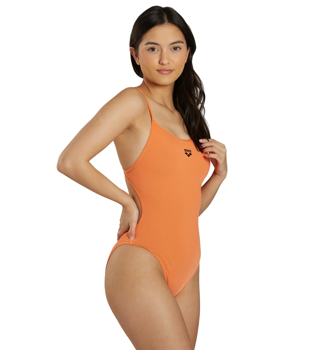 Arena Women's Solid Lace Back One Piece Swimsuit - Image 21