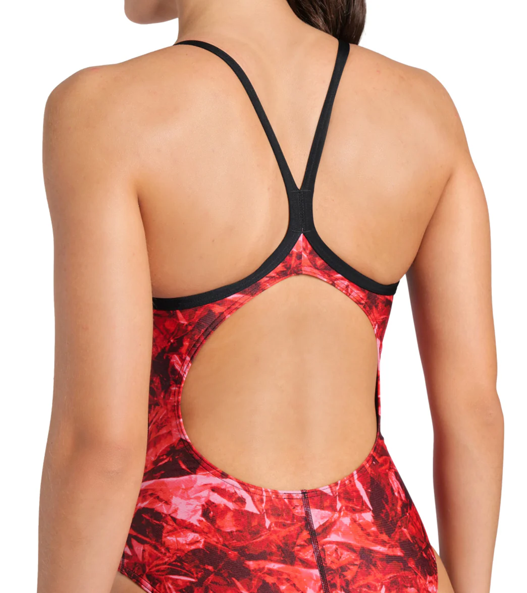 Arena Women's Team Crackle Lightdrop Back One Piece Swimsuit - Image 21
