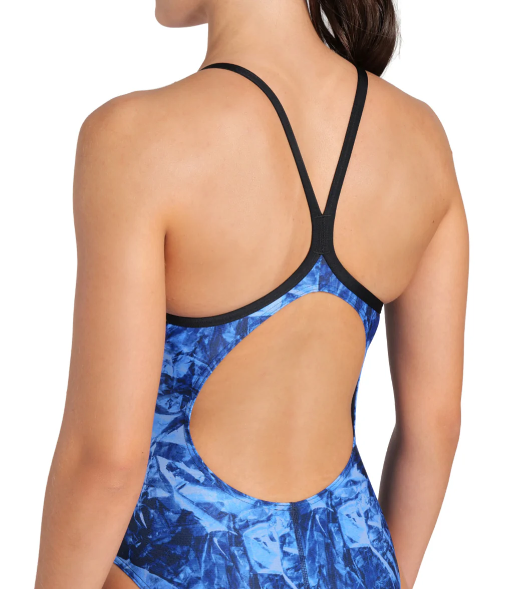 Arena Women's Team Crackle Lightdrop Back One Piece Swimsuit - Image 28