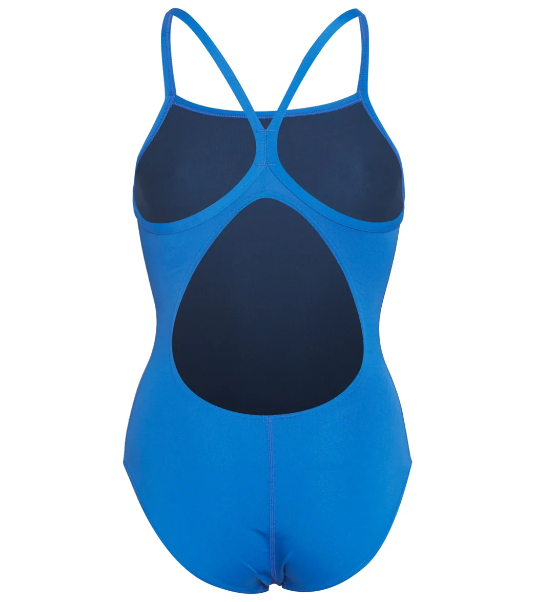 Arena Women's Team Painted Stripes Light Drop Back One Piece Swimsuit - Image 27