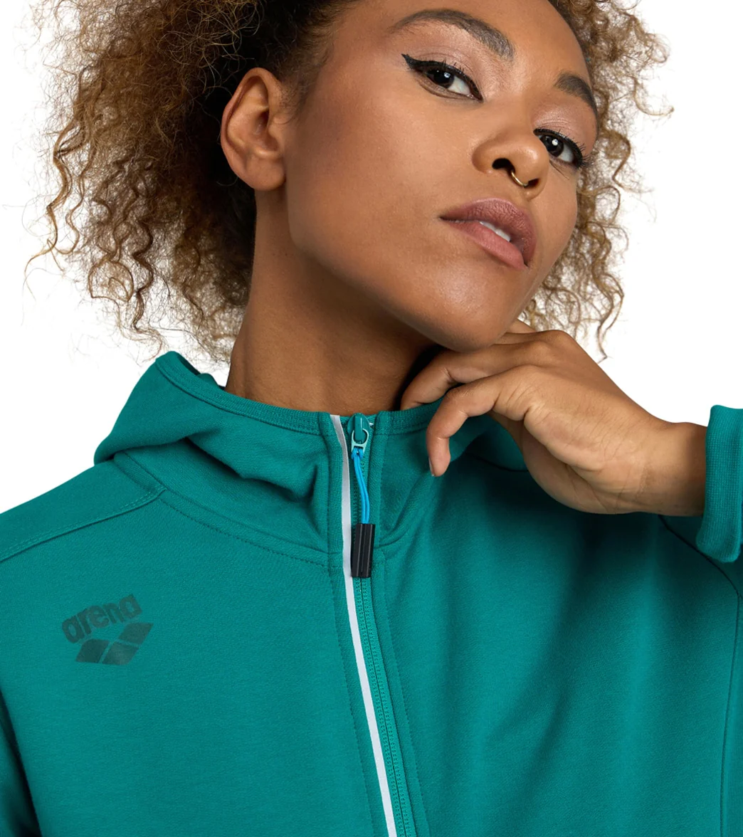 Arena Women's Team Panel Front Zipped Hooded Jacket - Image 19