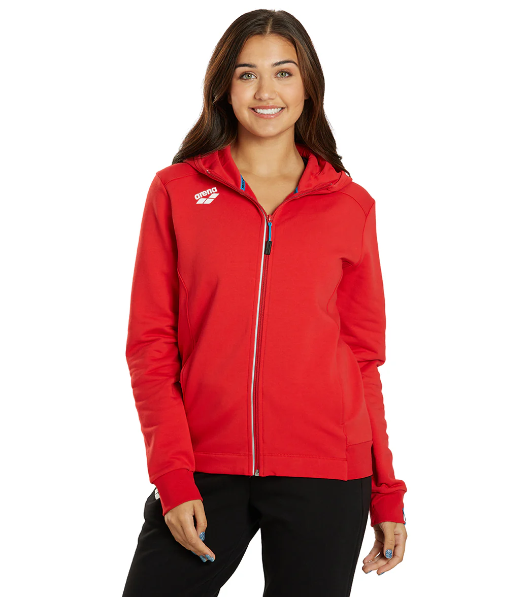 Arena Women's Team Panel Front Zipped Hooded Jacket - Image 79