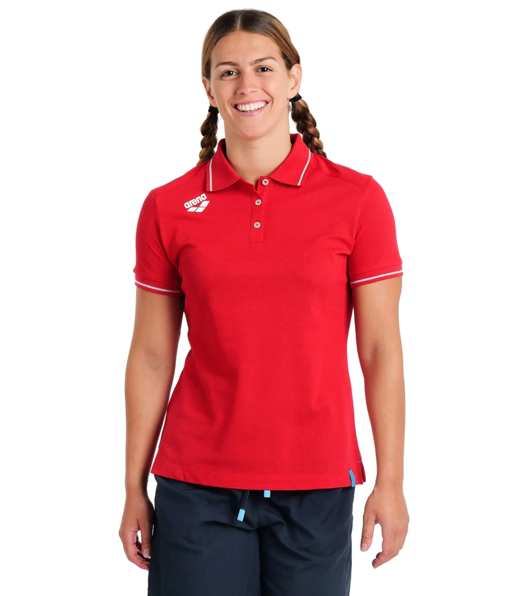 Arena Women's Team Solid Cotton Polo Shirt - Image 42