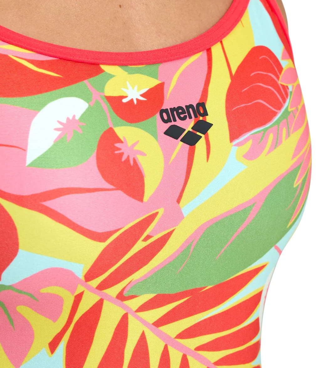 Arena Women's Tropic Lace Back One Piece Swimsuit - Image 11