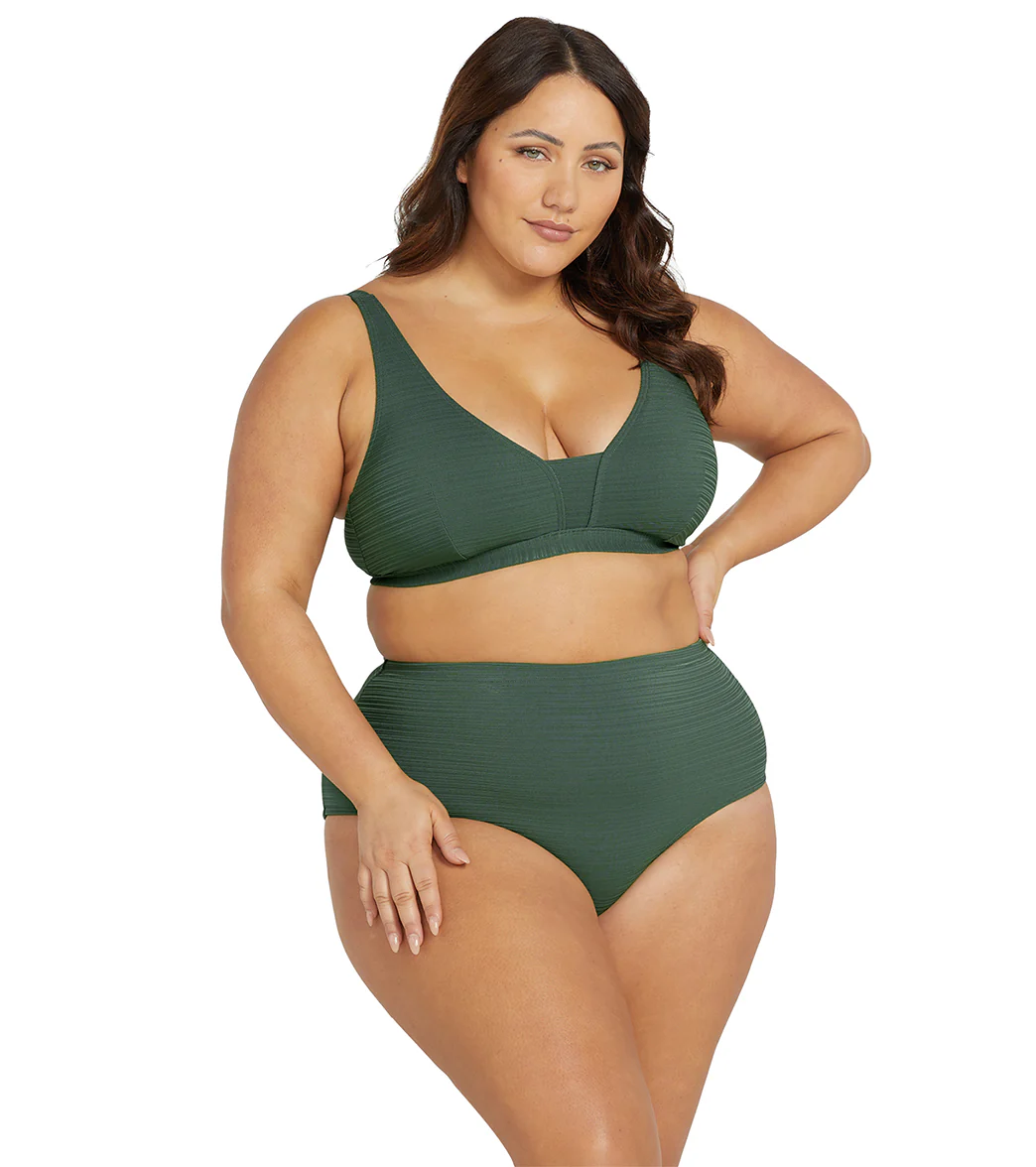 Artesands Woman's Plus Size Aria Olive Renoir Bikini Bottom - Image 5