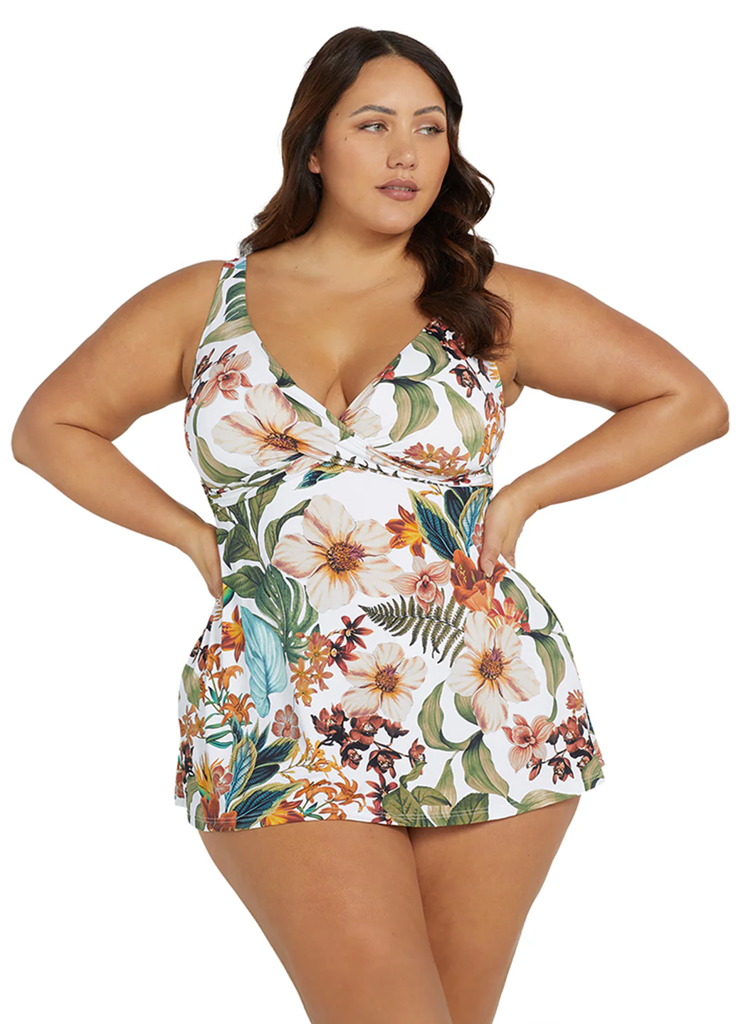 Artesands Woman's Plus Size Into The Saltu Delacroix Swim Dress (Multifit D-G Cup)