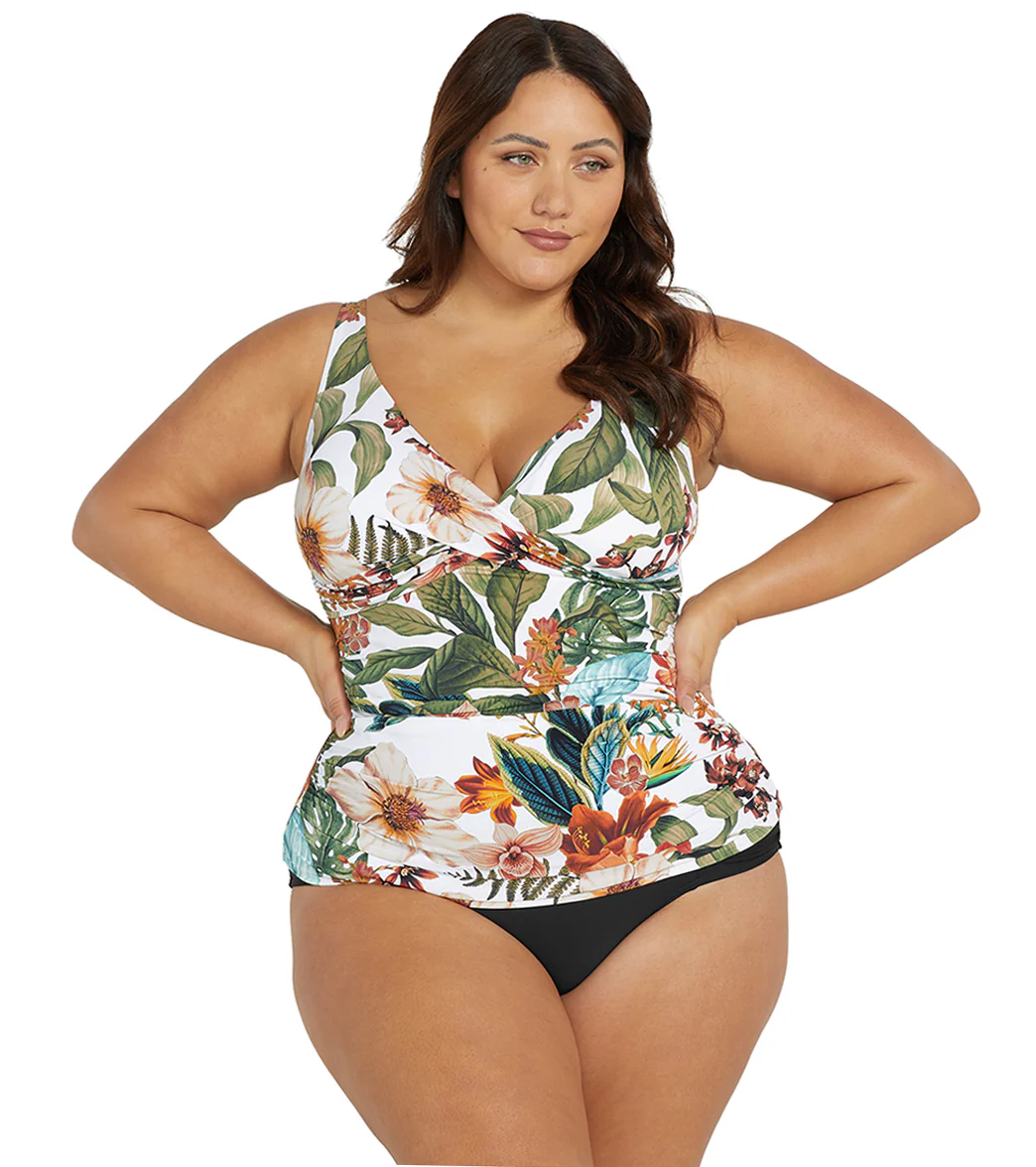 Artesands Woman's Plus Size Into The Saltu Delacroix Tankini Top ( Multifit D-G Cup) - Image 6
