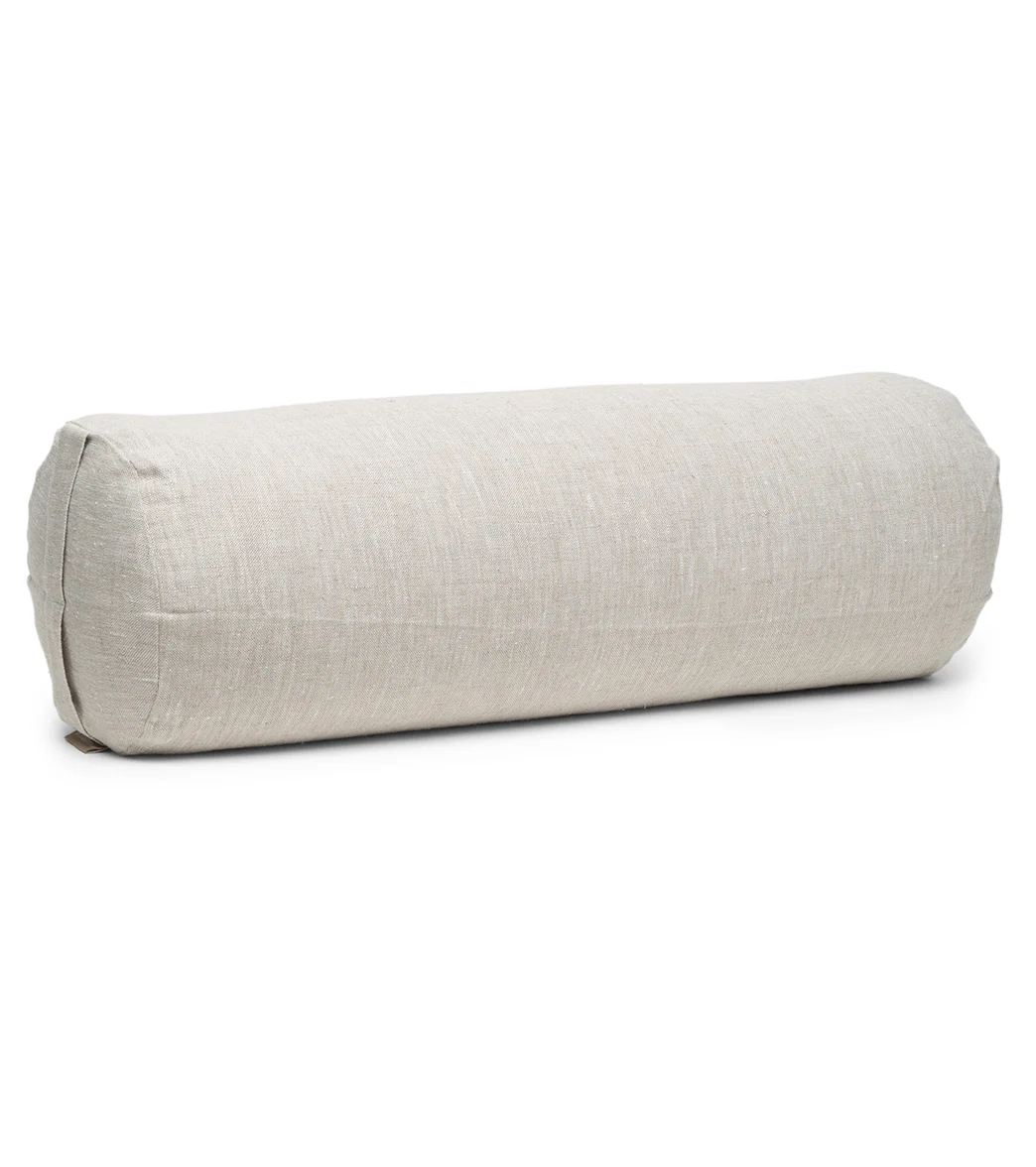 B, Halfmoon Linen Cylindrical Bolster - Image 5