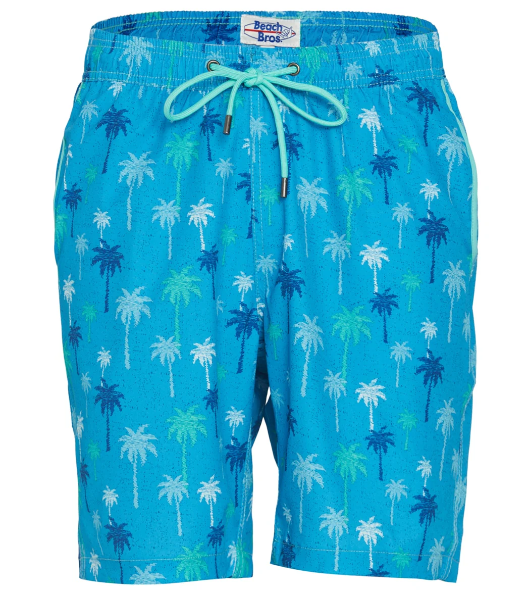 Beach Bros Men's Palm Tree Swim Trunks