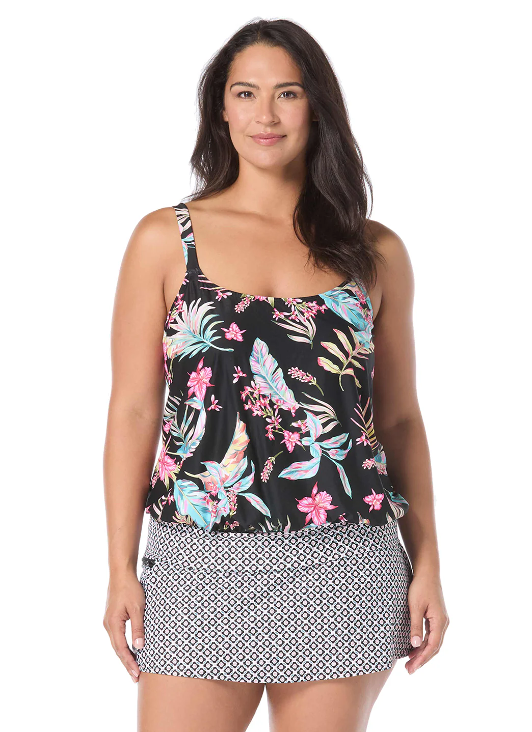 Beach House Women's Plus Size Endless Summer Sarah Blouson Tankini Top - Image 5