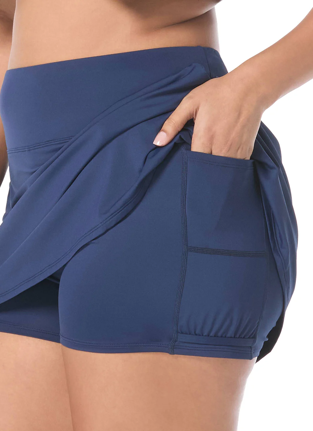 Beach House Women's Plus Size Paloma Beach Solids Aida Swim Skirt - Image 20