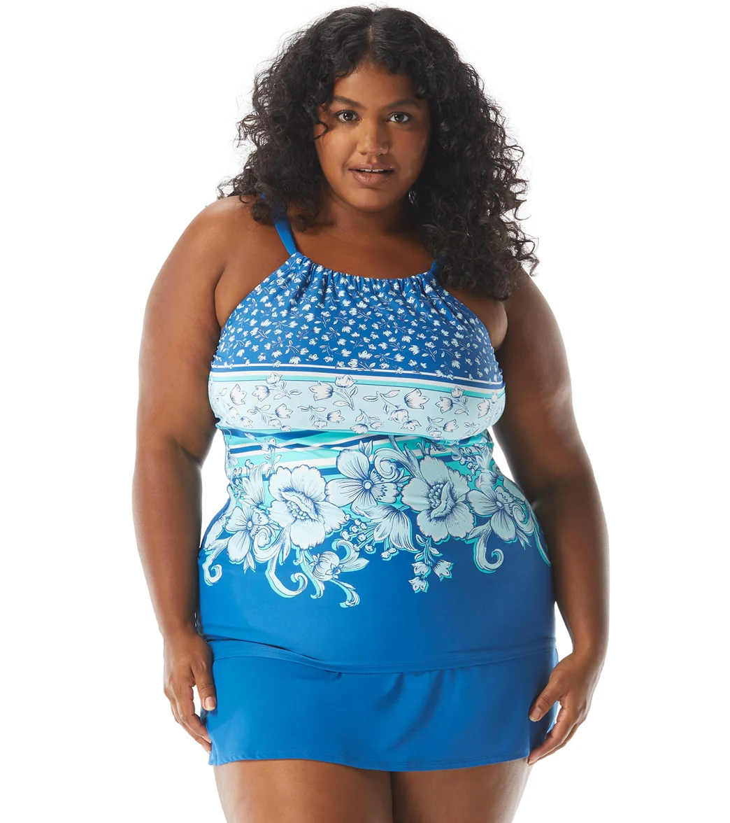 Beach House Women's Plus Size Under the Boardwalk Blair Tankini Top - Image 3