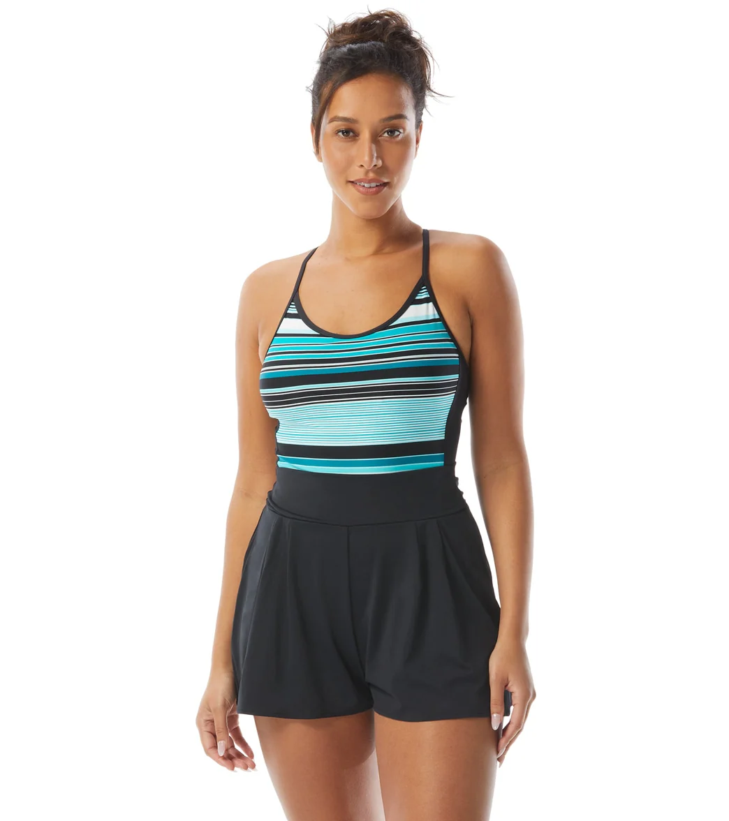 Beach House Women's Shorelines Stripe Swell Swim Romper - Image 5