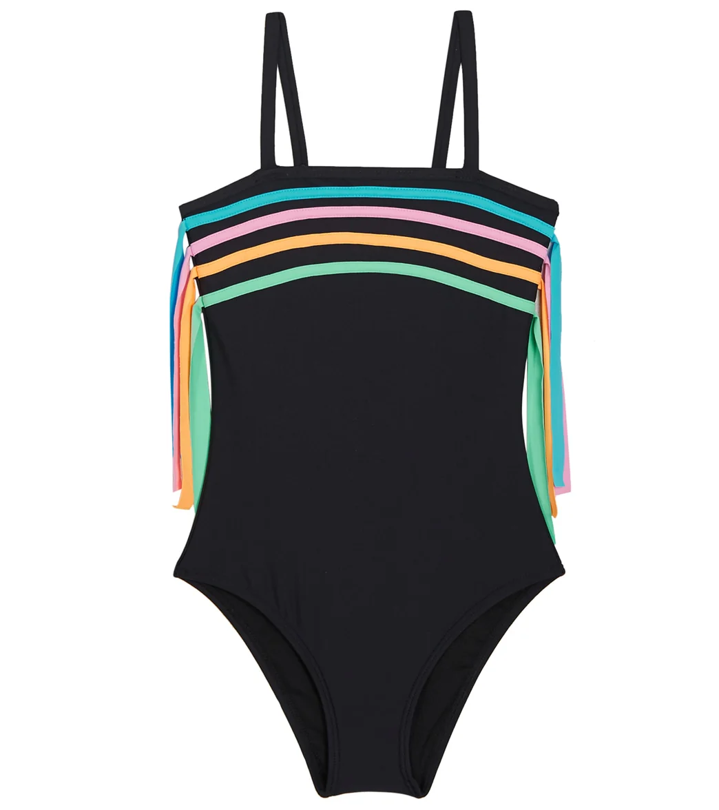 Beach Lingo Girls' French Fringe One Piece Swimsuit (Big Kid)