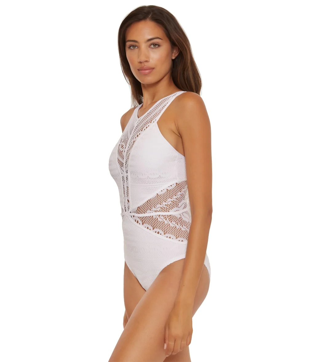 Becca Swim Women's Color Play High Neck One Piece Swimsuit - Image 14