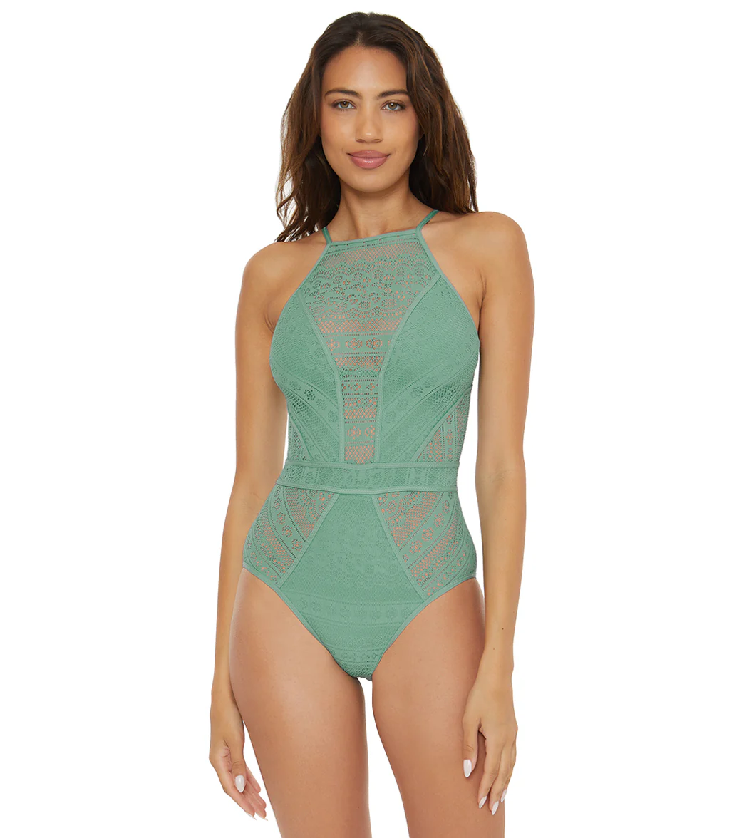 Becca Swim Women's Color Play High Neck One Piece Swimsuit - Image 8