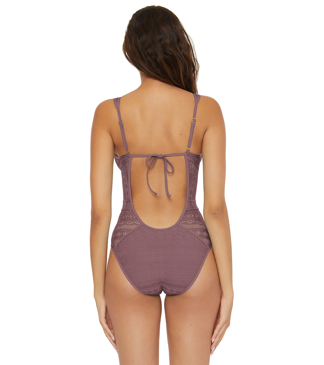Becca Swim Women's Color Play Plunge One Piece Swimsuit - Image 44