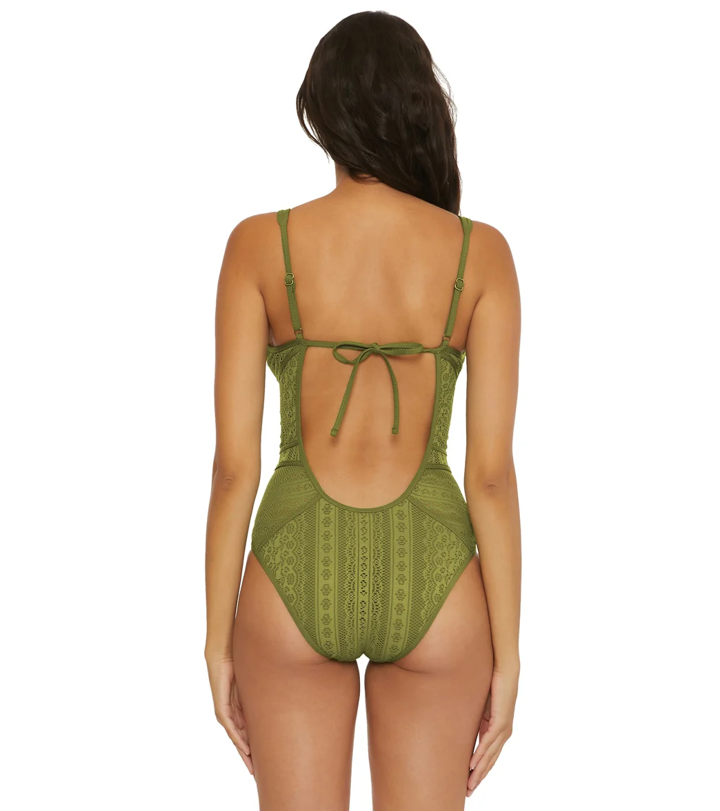 Becca Swim Women's Color Play Plunge One Piece Swimsuit - Image 92