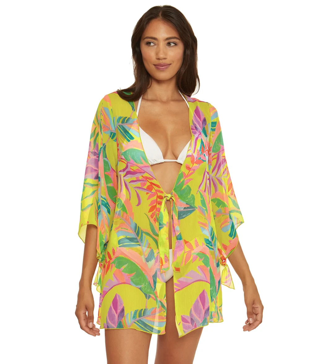 Becca Swim Women's Costa Bella Sheer Chiffon Cover Up Tunic