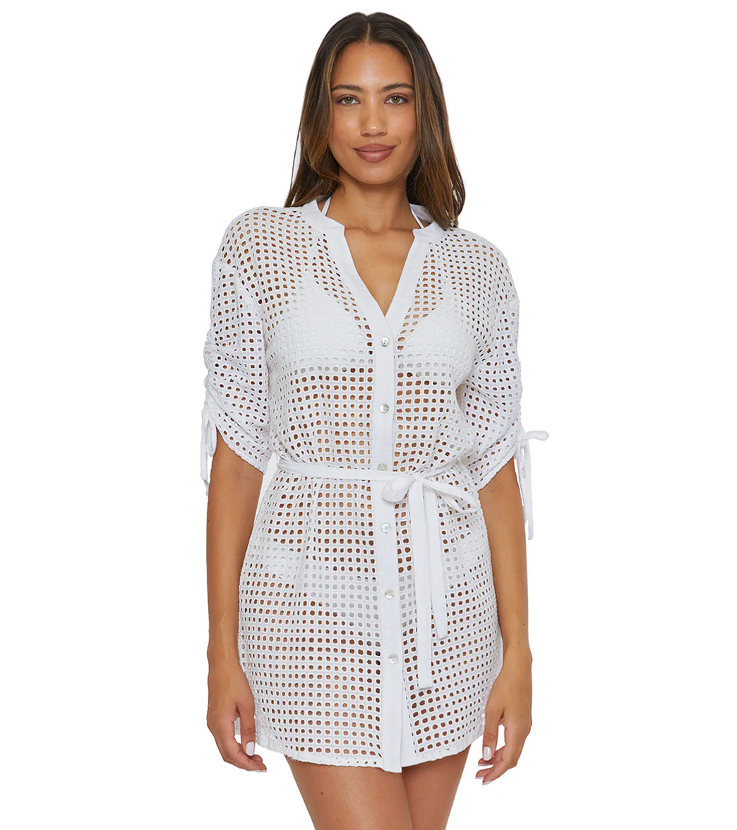 Becca Swim Women's Gauzy Mesh Dress Cover Up - Image 7