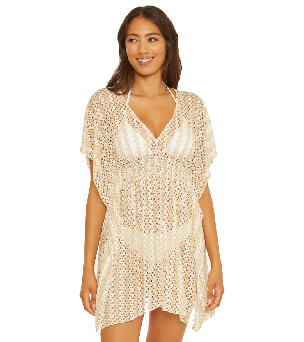 Becca Swim Women's Golden Pull Over Knit Cover Up Tunic - Image 4