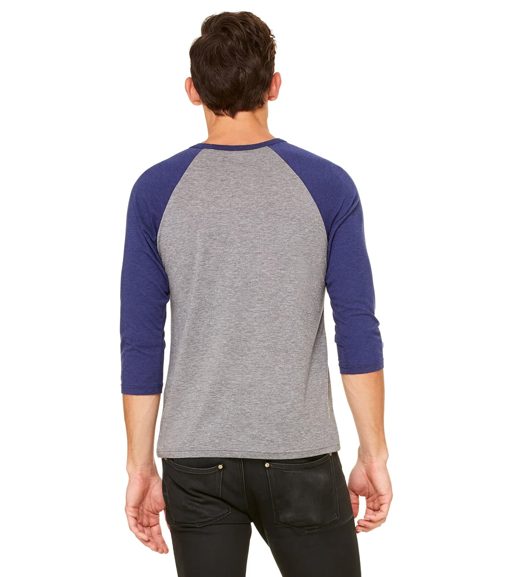 Bella + Canvas Unisex 3/4-Sleeve Baseball T-Shirt - Image 106