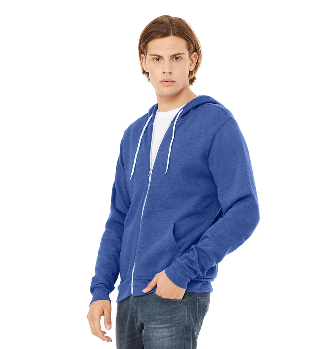 Bella + Canvas Unisex Sponge Fleece Full-Zip Hooded Sweatshirt - Image 35