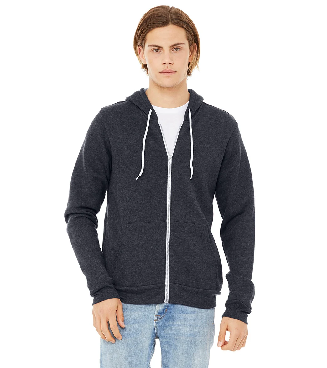 Bella + Canvas Unisex Sponge Fleece Full-Zip Hooded Sweatshirt - Image 41