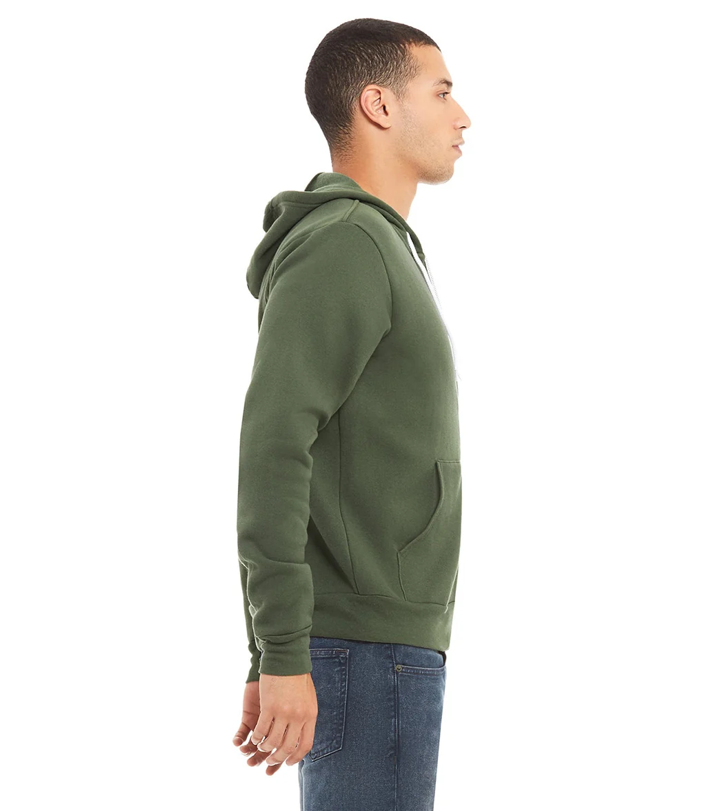 Bella + Canvas Unisex Sponge Fleece Full-Zip Hooded Sweatshirt - Image 95