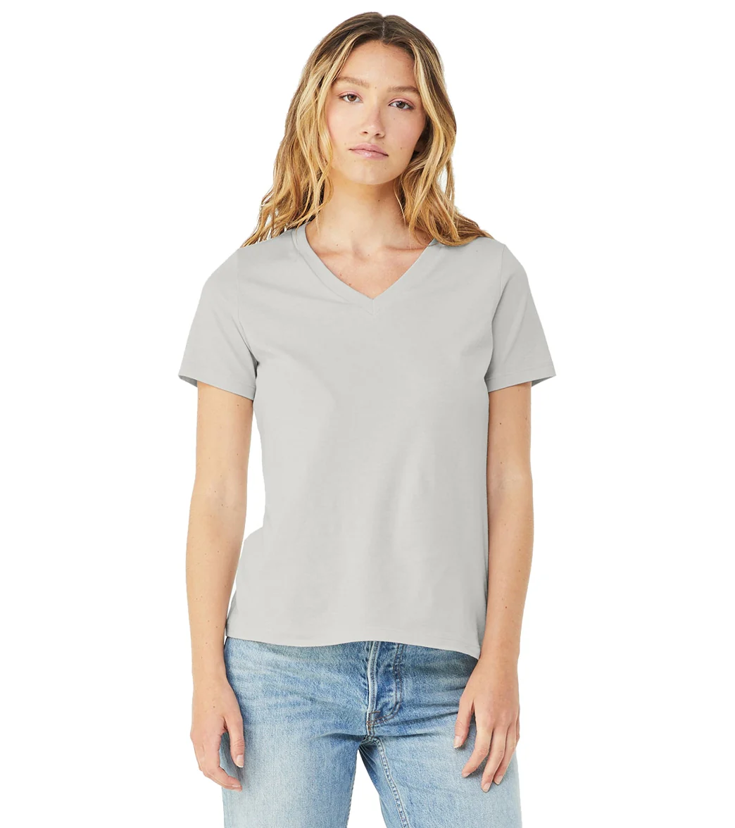 Bella + Canvas Women's Relaxed Jersey V-Neck T-Shirt - Image 117