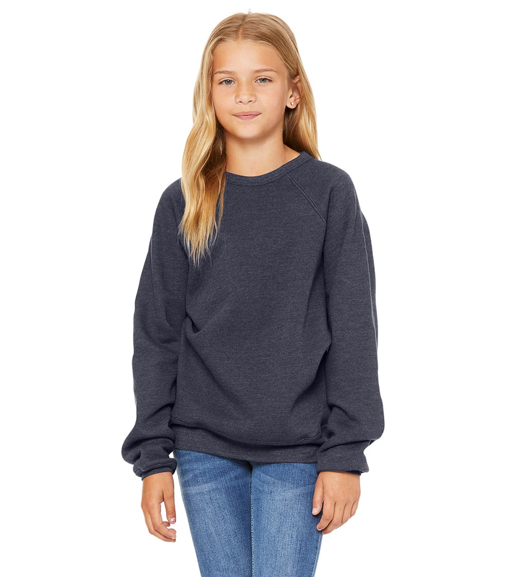 Bella + Canvas Youth Sponge Fleece Raglan Sweatshirt - Image 33