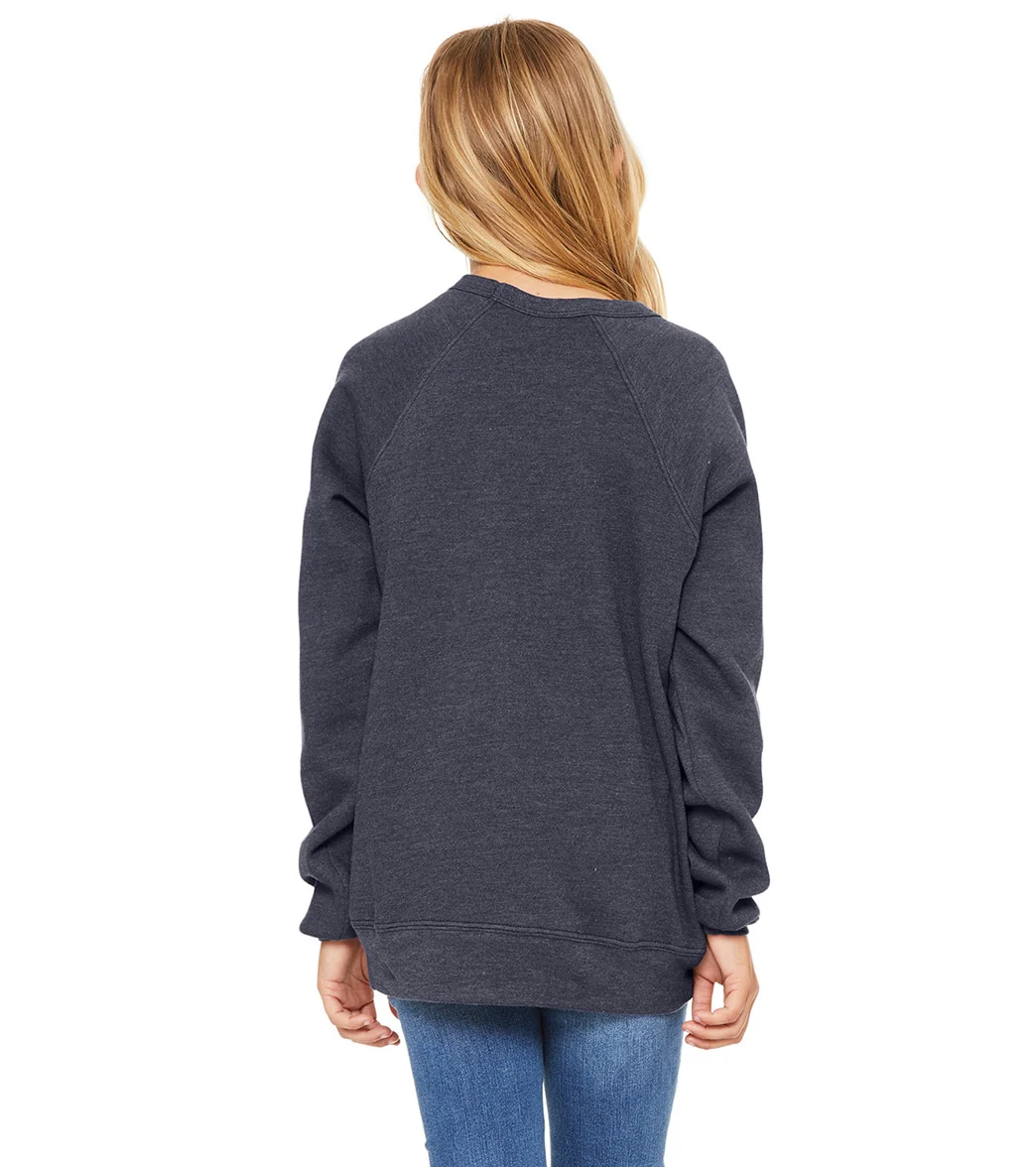 Bella + Canvas Youth Sponge Fleece Raglan Sweatshirt - Image 36