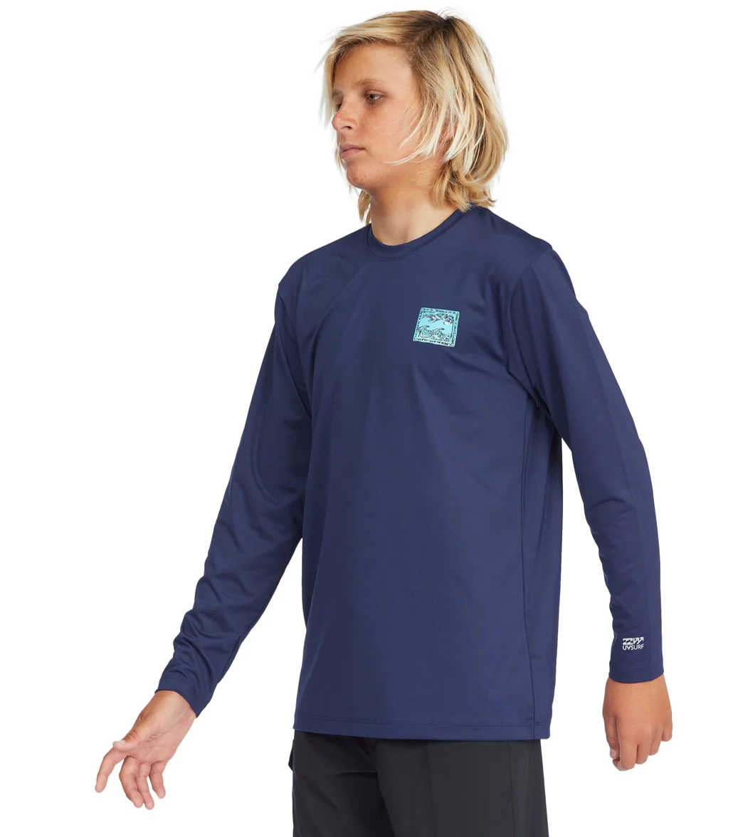Billabong Boys' Crayon Wave Long Sleeve Surf Shirt (Big Kid) - Image 6