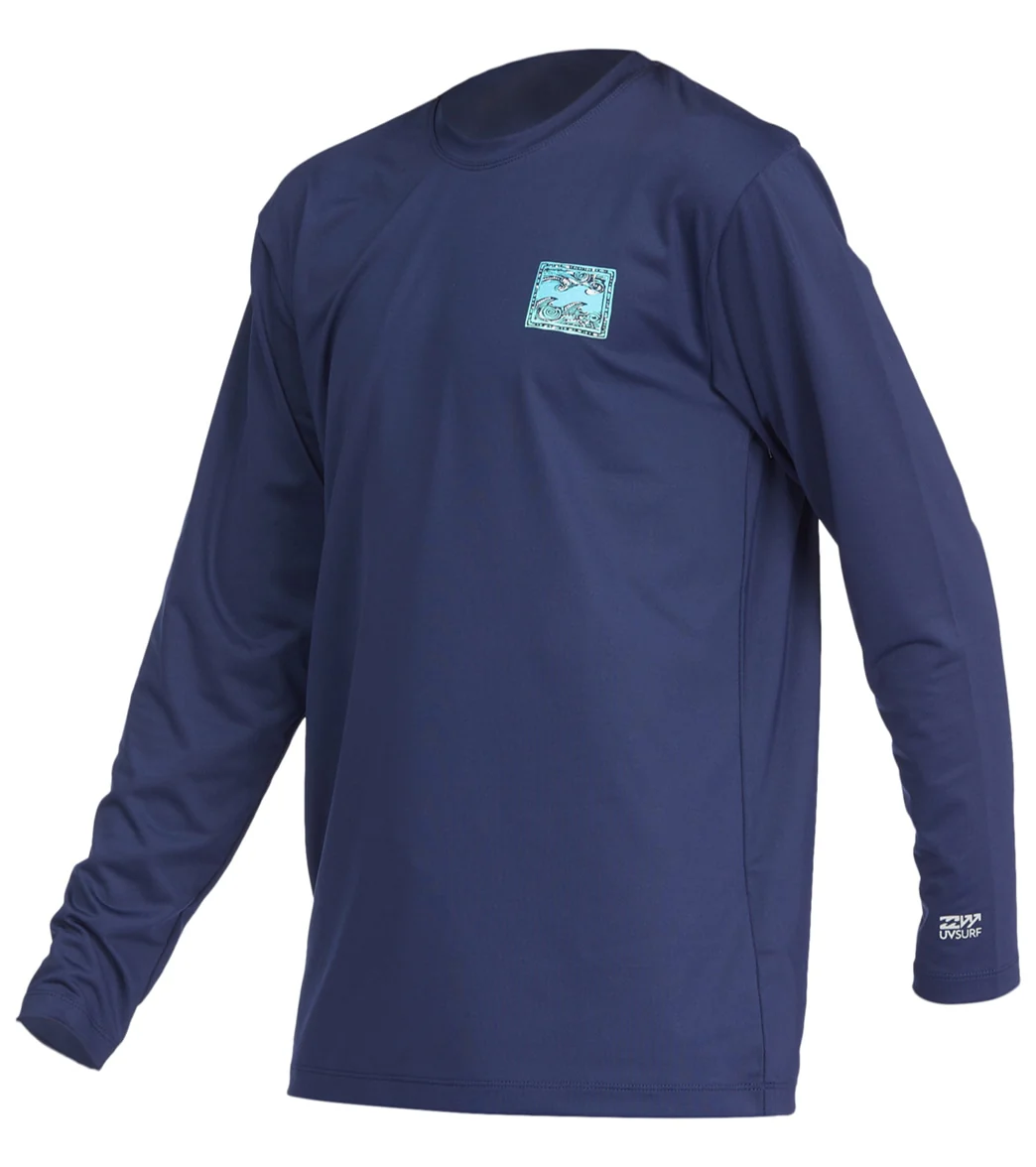 Billabong Boys' Crayon Wave Long Sleeve Surf Shirt (Big Kid) - Image 9