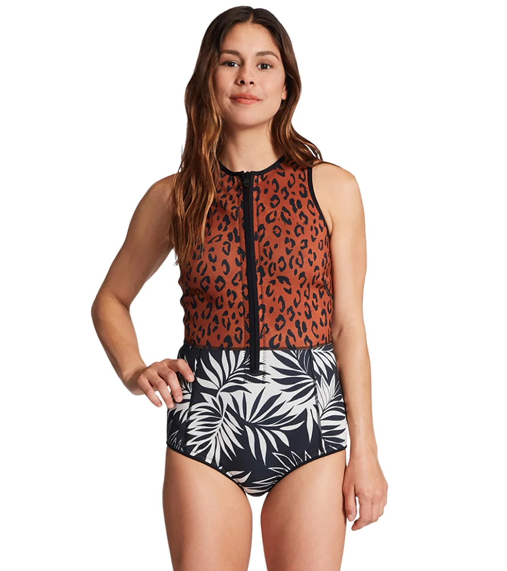 Billabong Women's 1mm Sol Sista Shorty Springsuit Wetsuit