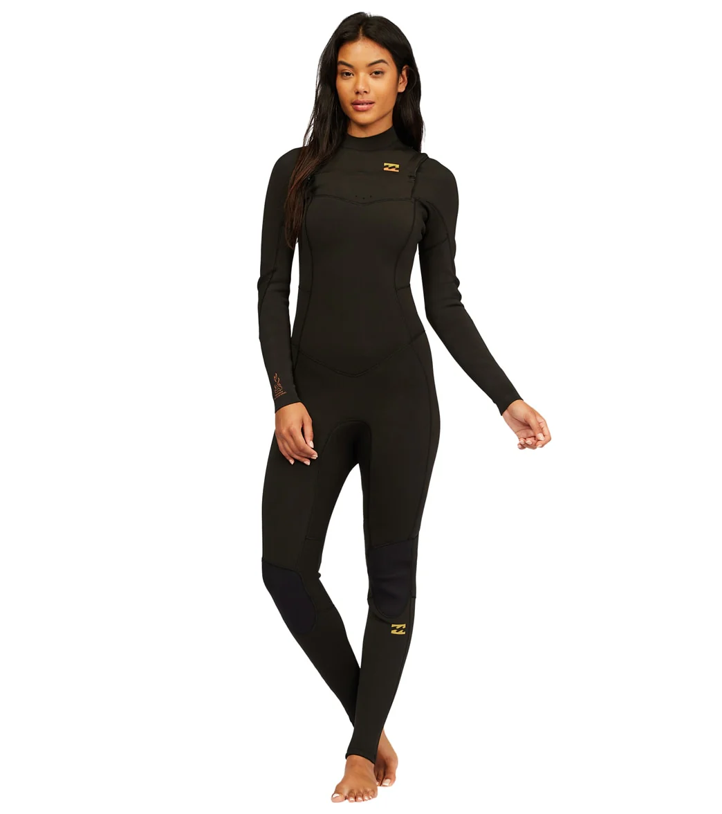 Billabong Women's 3/2mm Synergy Chest Zip Long Sleeve Full Wetsuit - Image 4