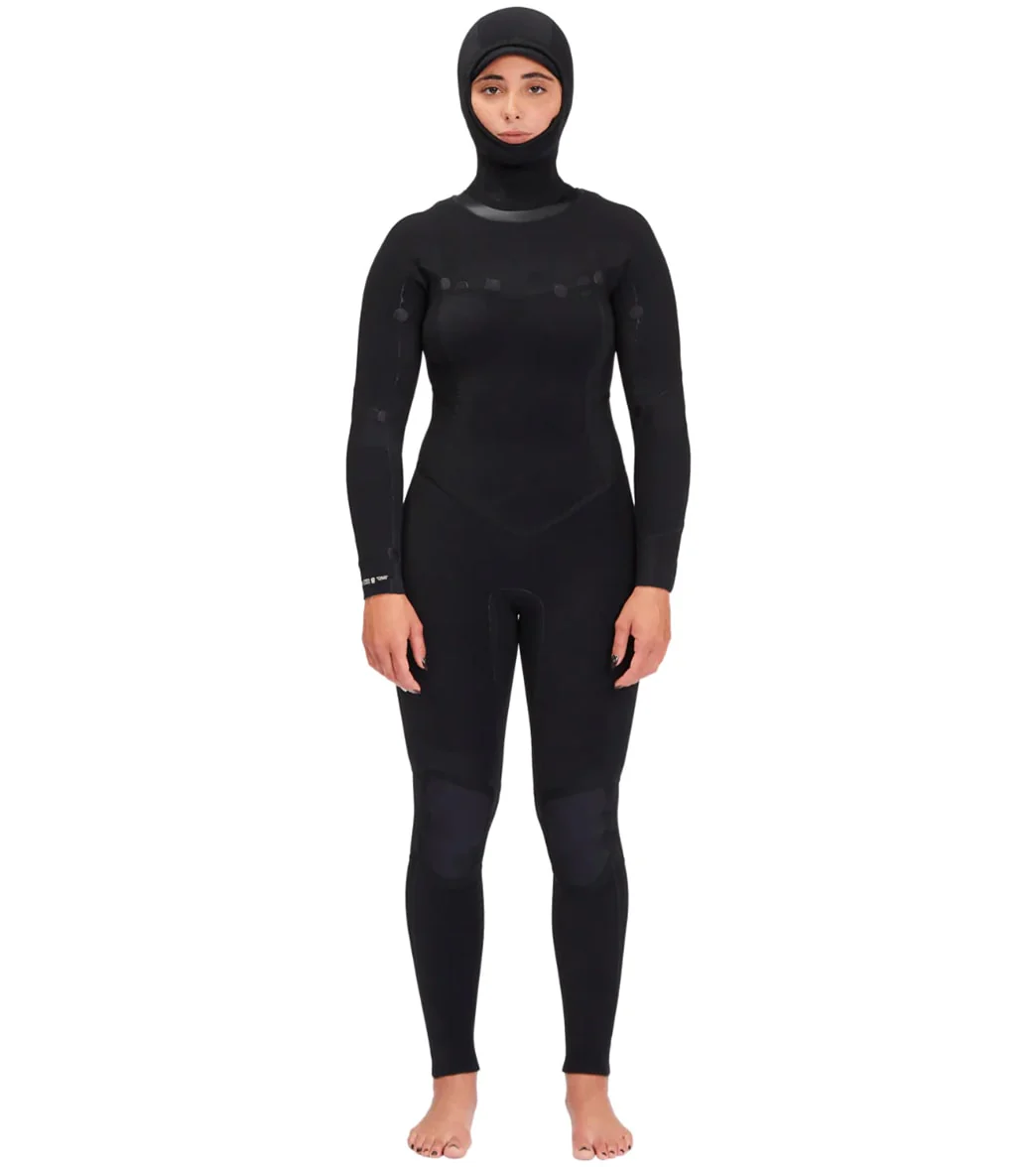 Billabong Women's 4/3mm Salty Dayz Hooded Chest Zip Fullsuit Wetsuit - Image 6