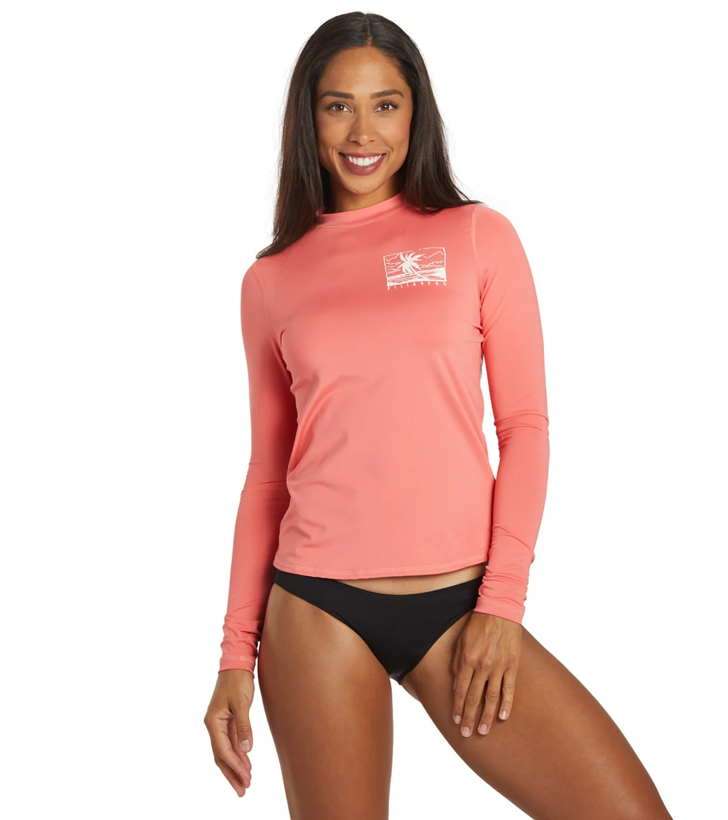 Billabong Women's Core Loose Fit Long Sleeve UPF 50 Surf Shirt - Image 25