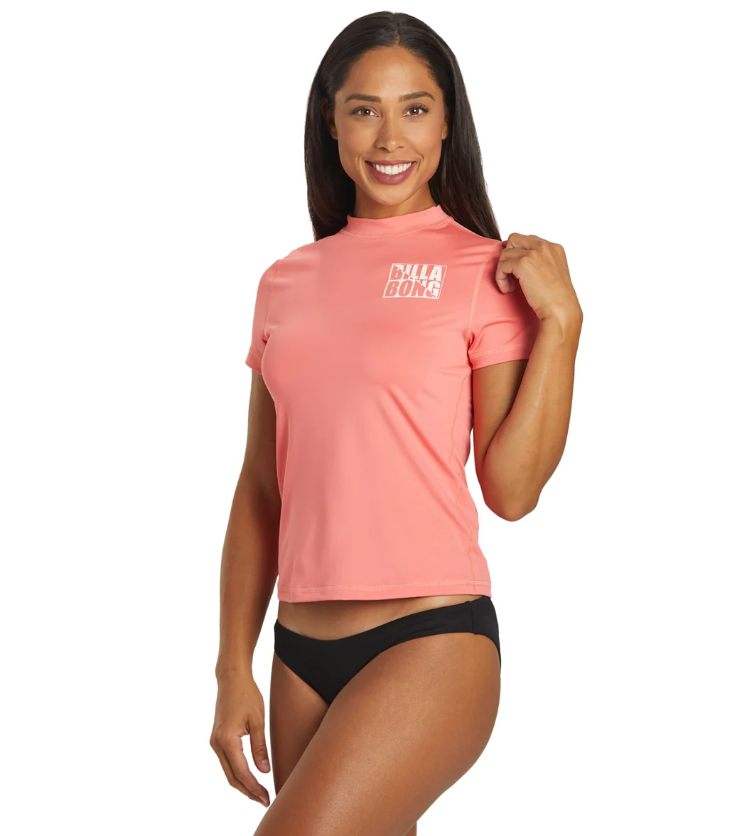 Billabong Women's Core Loose Fit Short Sleeve UPF 50 Surf Shirt - Image 4
