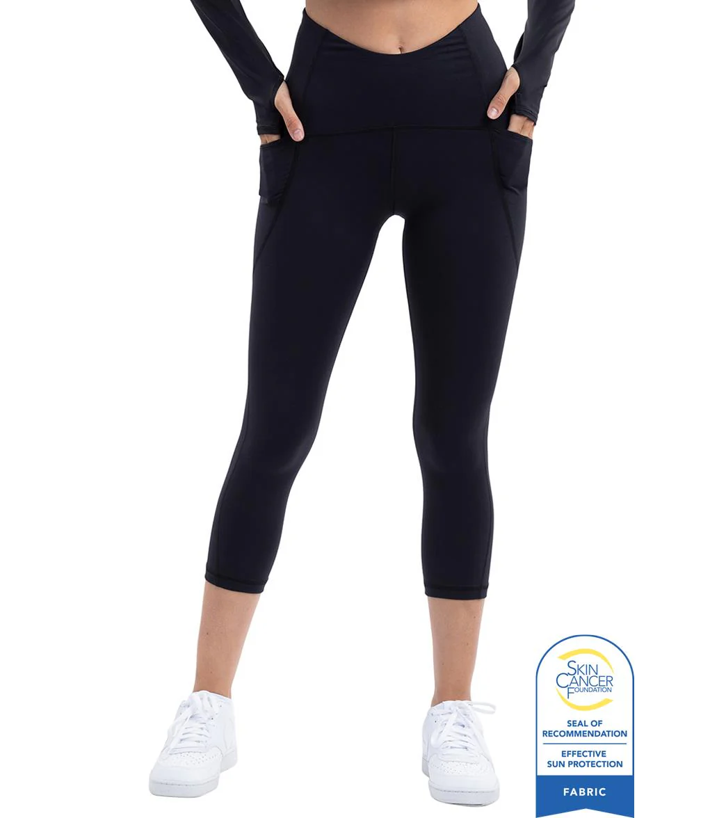 Bloq UV Women's Compression Capri Swim Tights - Image 15