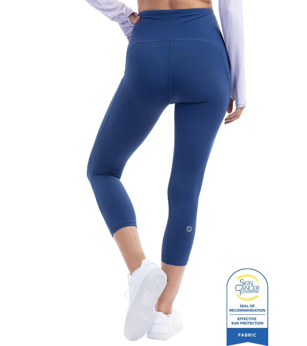 Bloq UV Women's Compression Capri Swim Tights - Image 5