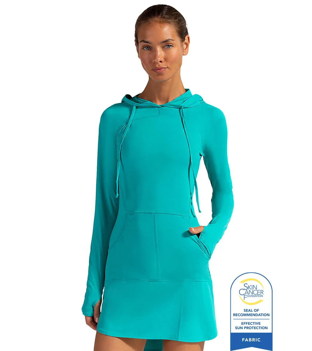 Bloq UV Women's Hooded Long Sleeve UPF 50 Sun Dress - Image 35