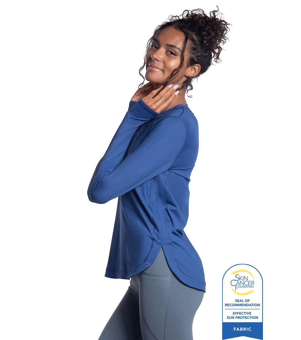 Bloq UV Women's Relaxed Scallop Long Sleeve UPF 50 Sun Shirt - Image 17