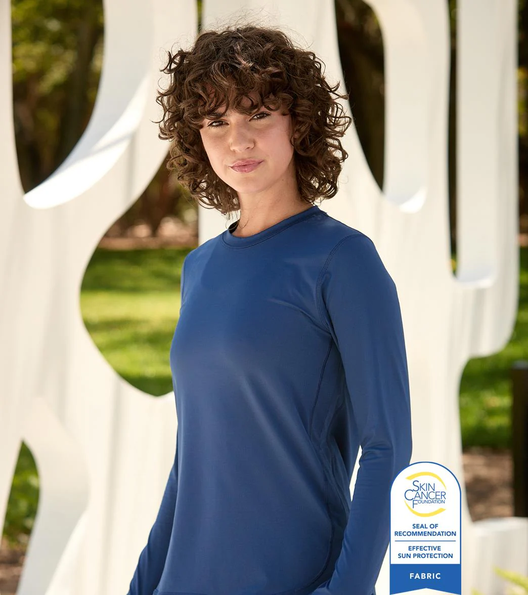 Bloq UV Women's Relaxed Scallop Long Sleeve UPF 50 Sun Shirt - Image 19