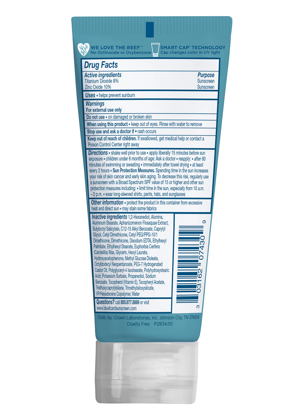 Blue Lizard Kids' Mineral SPF 50 Sunscreen Lotion Tube 3 oz - Image 2