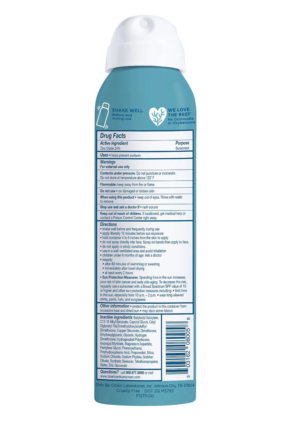 Blue Lizard Sport Mineral SPF50 Sunscreen Spray 5 oz - Image 2