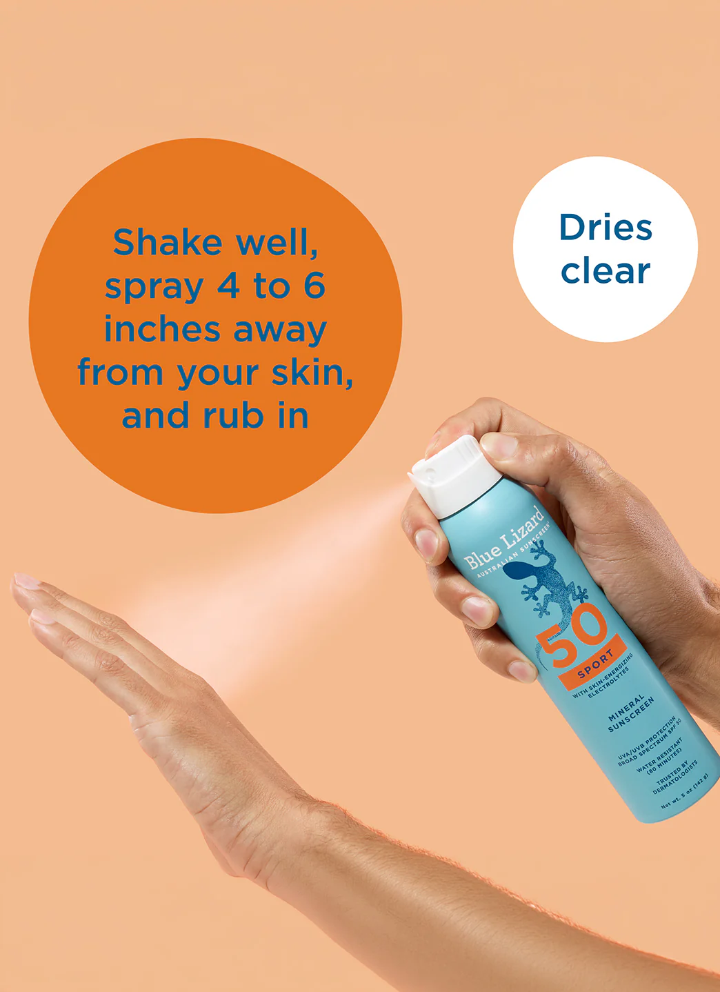Blue Lizard Sport Mineral SPF50 Sunscreen Spray 5 oz - Image 6