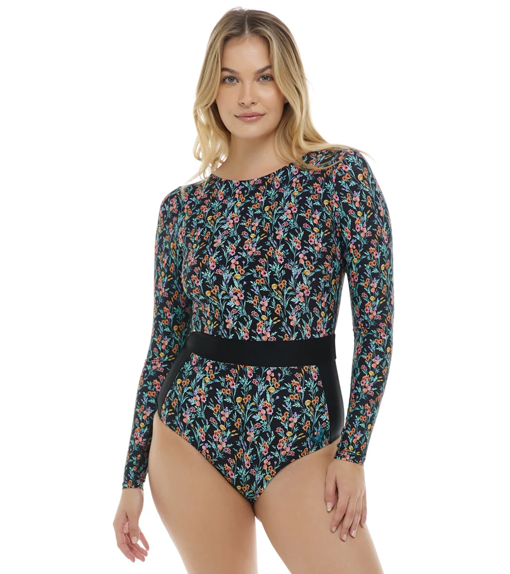 Body Glove Women's Abloom Wave Long Sleeve One Piece Swimsuit - Image 6