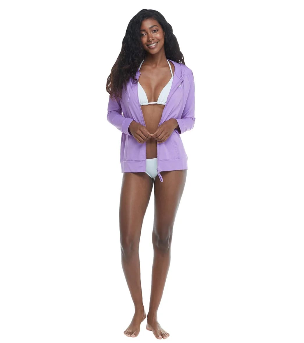 Body Glove Women's Adeline Long Sleeve Hoodie UPF 50 Rash Guard Jacket - Image 22